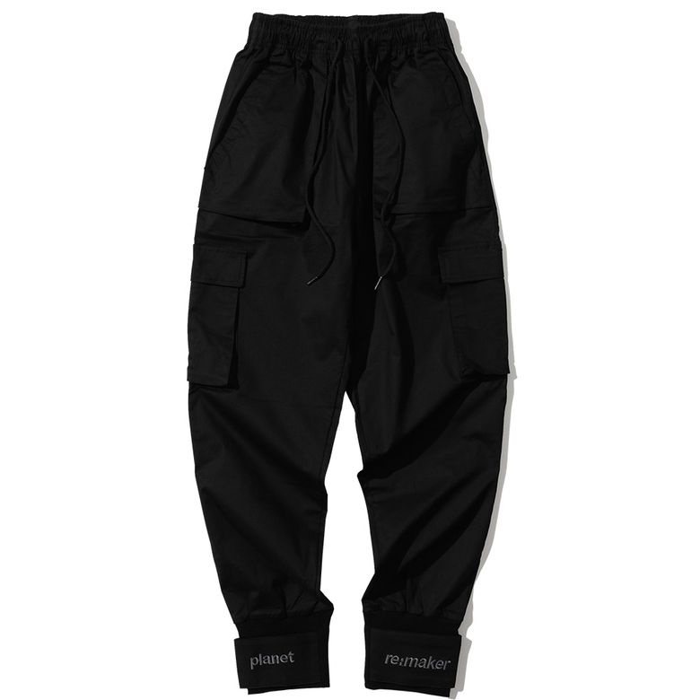 [UNISEX] 벨크로 카고 조거팬츠 (블랙)