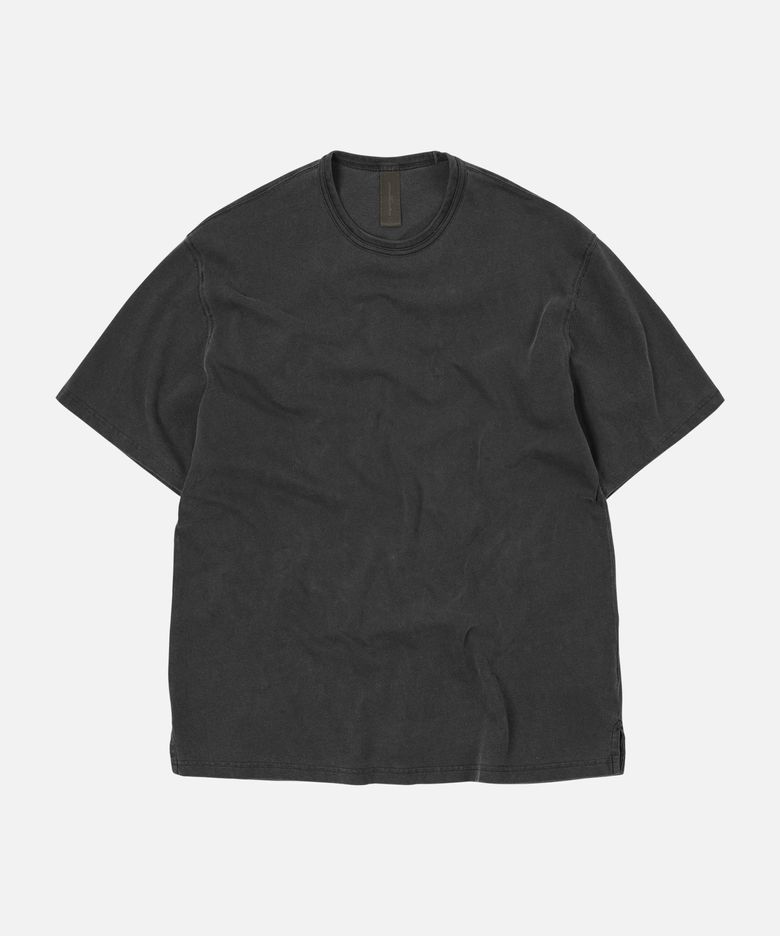 OG PIGMENT DYEING HALF TEE _ CHARCOAL