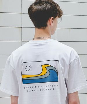 빅웨이브 반팔티셔츠(화이트)