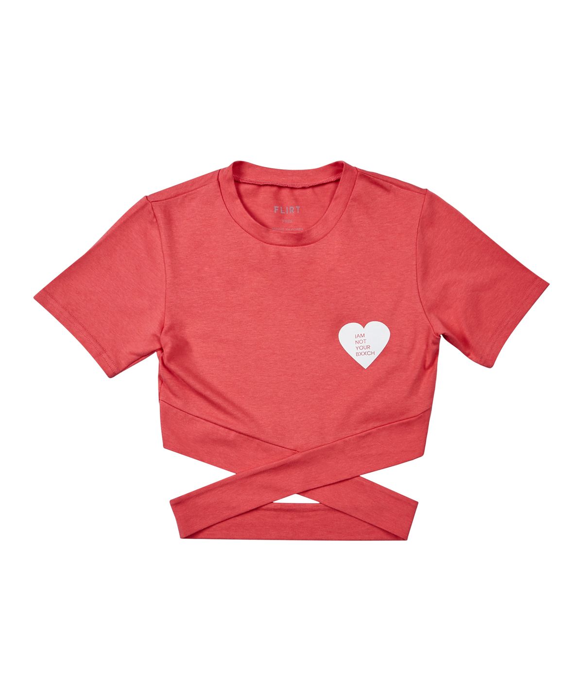 플러트(FLIRT) heart banding crop coral
