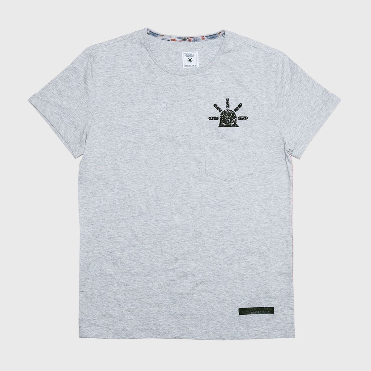모빈스알(MOVINS.R) PENNA TAP(Take a Peep)  SHORT TEE GRAY