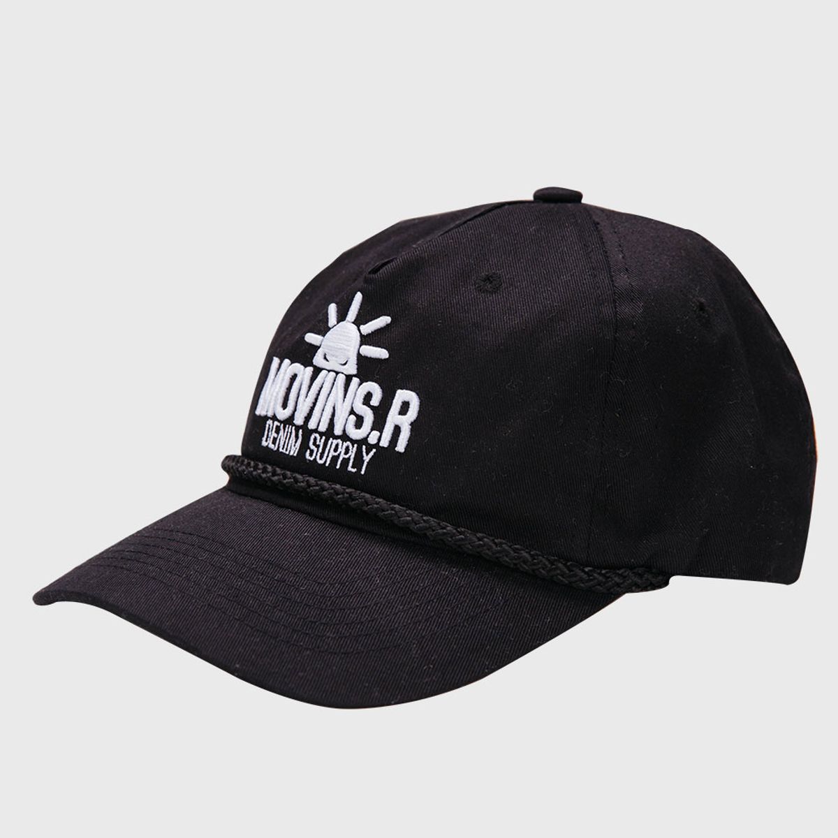모빈스알(MOVINS.R) LOOKPUS FIVE PANEL CAP BLACK