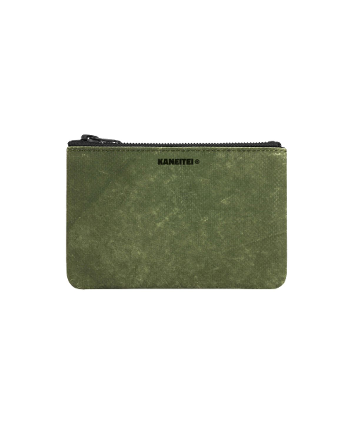 카네이테이(KANEITEI) TIGER FLAT POUCH S (OLIVE DRAB) / UPCYCLED