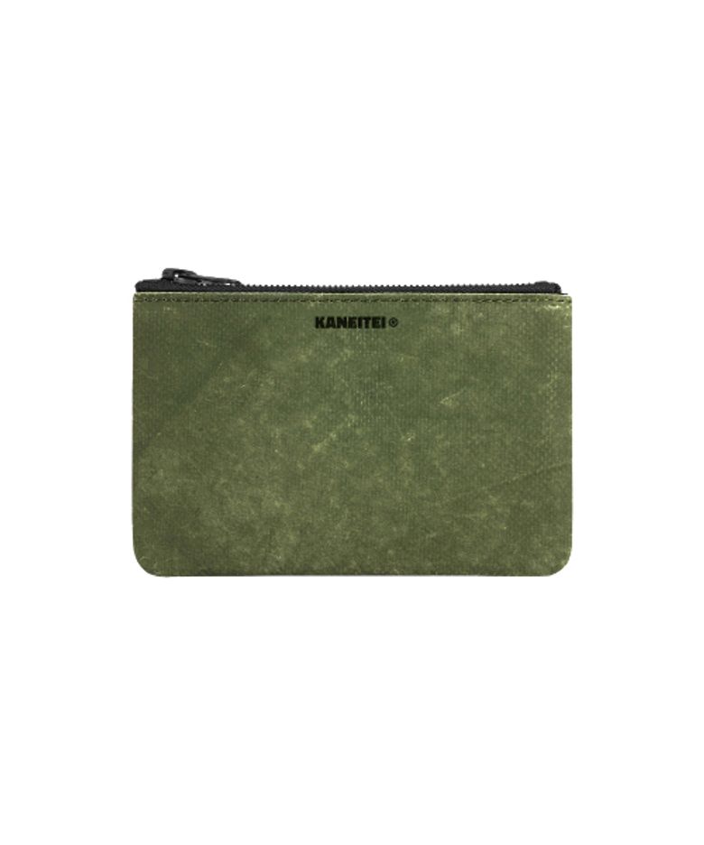 TIGER FLAT POUCH S (OLIVE DRAB) / UPCYCLED