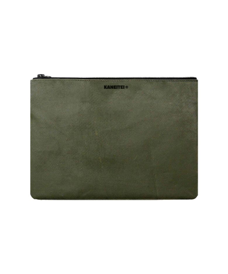 TIGER FLAT POUCH L (OLIVE DRAB) / UPCYCLED
