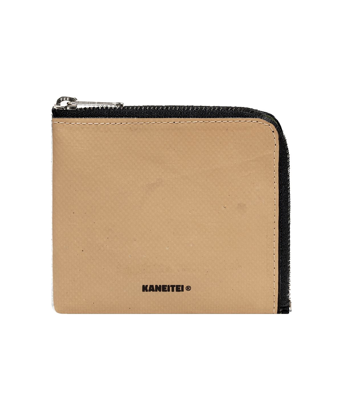 카네이테이(KANEITEI) PALM ZIP AROUND WALLET (BEIGE) / UPCYCLED