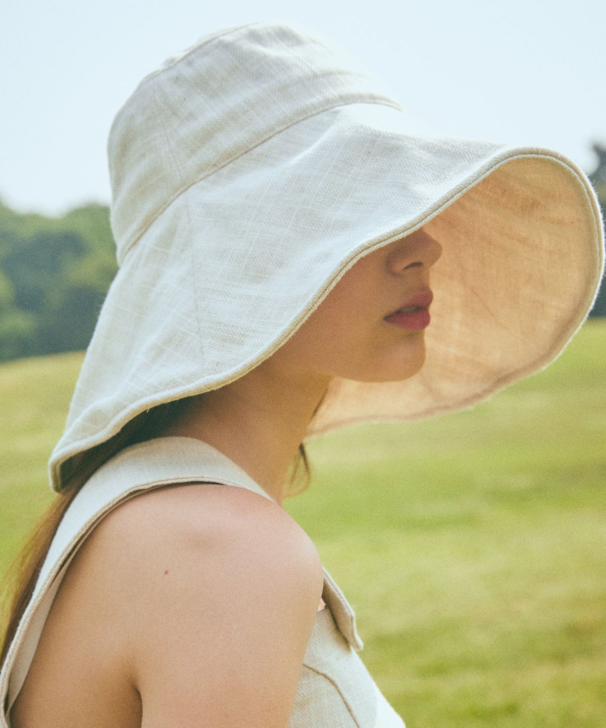 라티젠(LARTIGENT) LJ BUCKET HAT(IVORY)