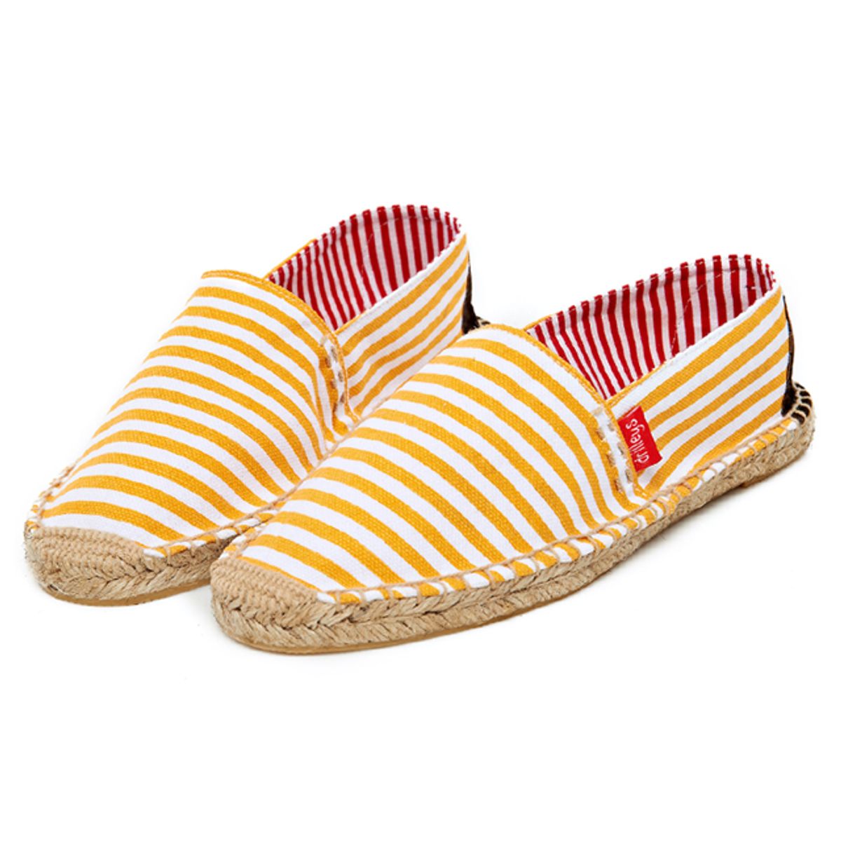 드릴리스(DRILLEYS) 에스파듀 슬립온 Burnt Orange Wide Stripe