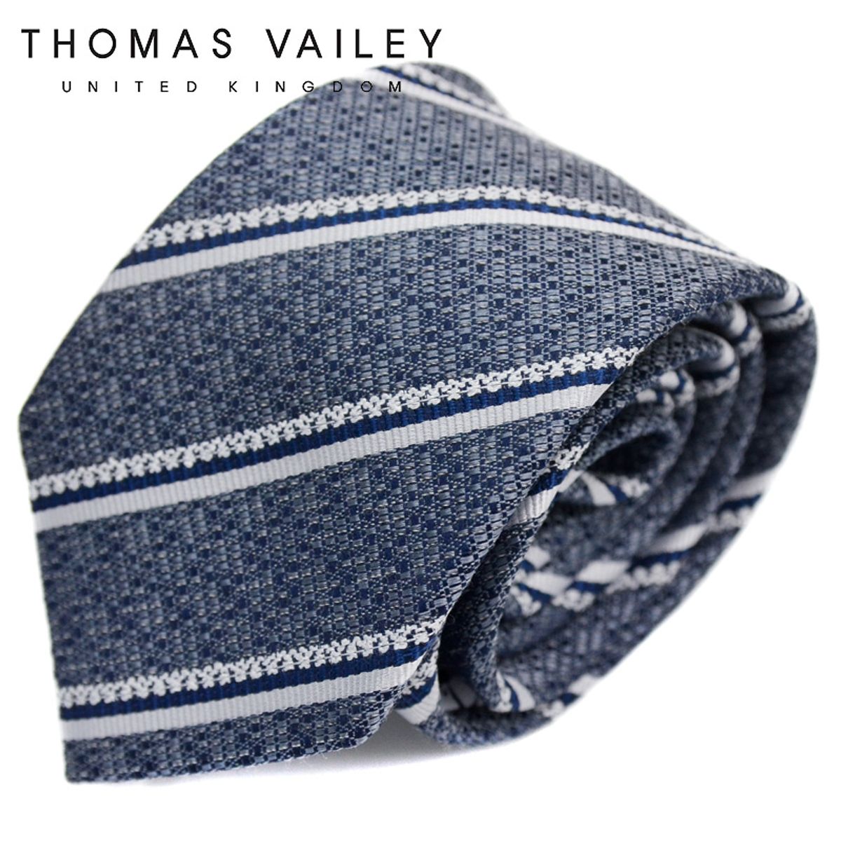 토마스 베일리(THOMAS VAILEY) 실크넥타이-에튀드 그레이 7.5cm