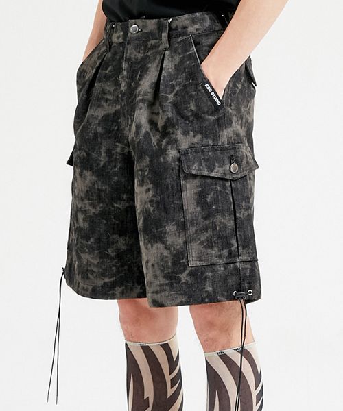 【ESC STUDIO】Tie-dye denim shorts MUSINSA | ESC STUDIO Tie-dye denim shorts