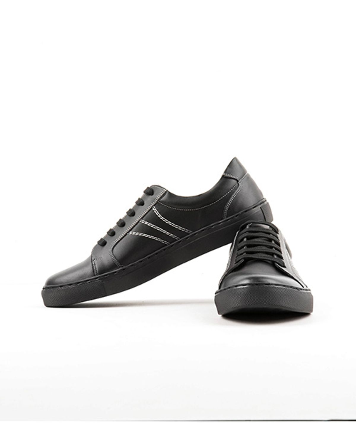 레더리스(LEATHERLESS) # 3001 / 올검 스니커즈/ 블랙 / for men