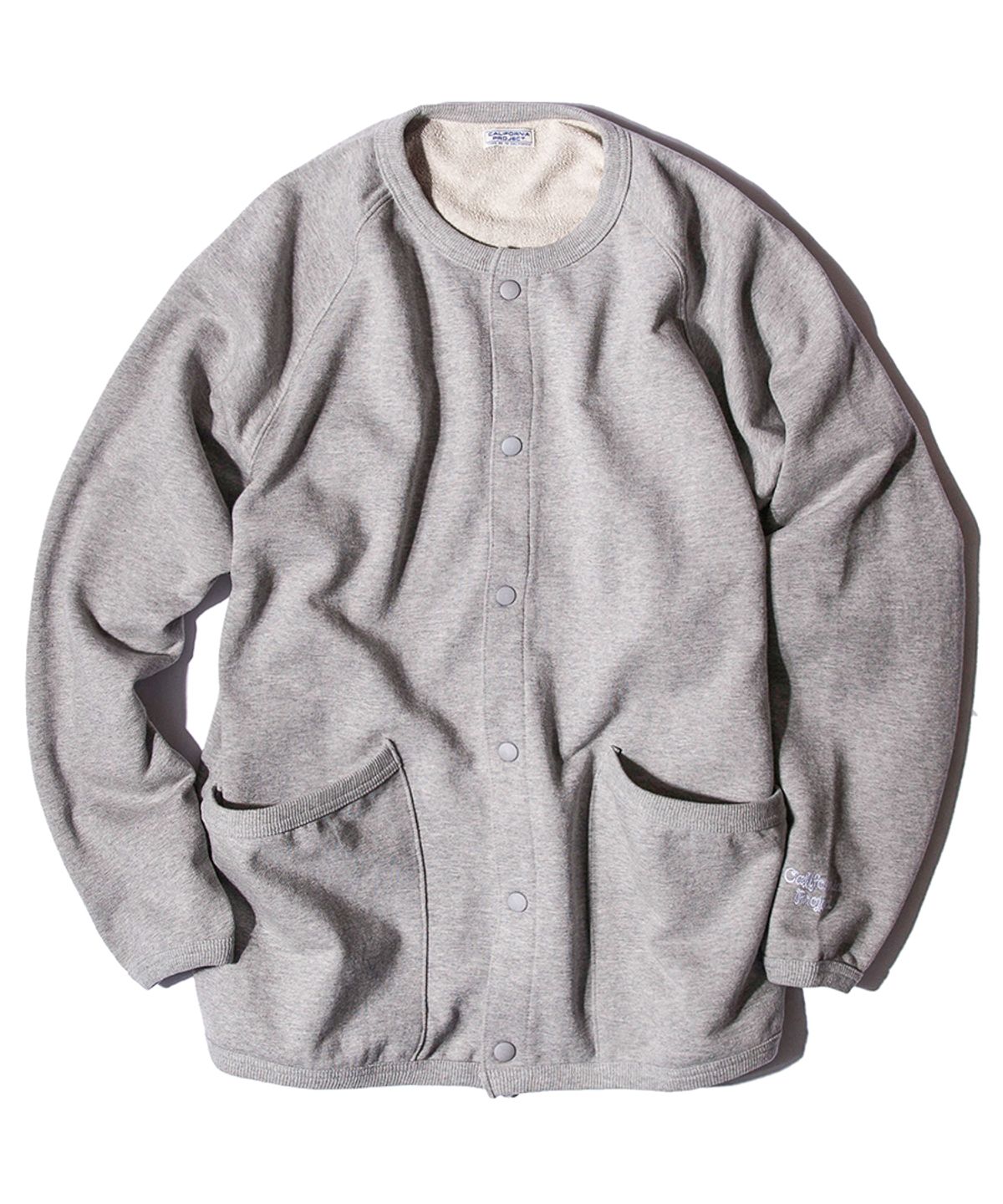 캘리포니아 프로젝트(CALIFORNIA PROJECT) CREWNECK SWEAT CARDIGAN GRAY