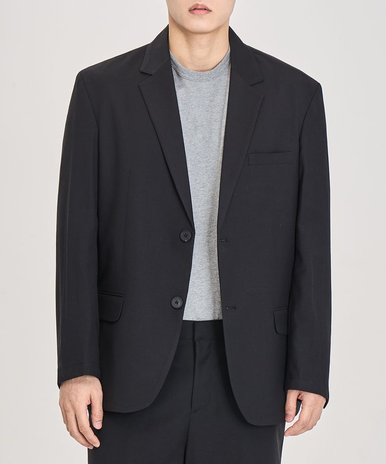[올시즌] 울 블렌디드 블레이저 (BLACK)