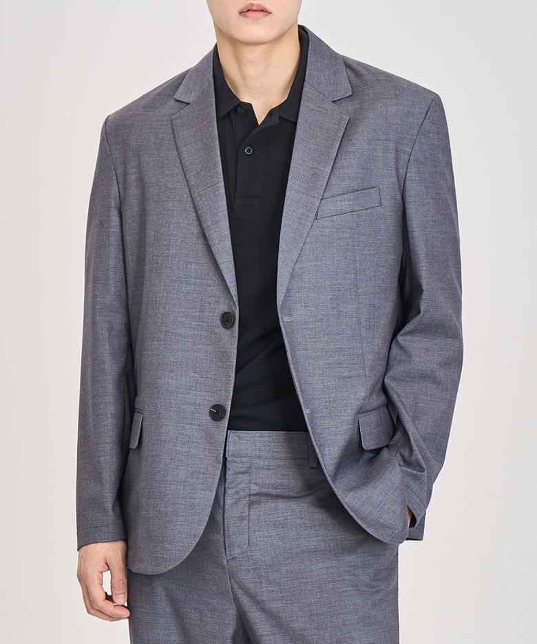 [올시즌] 울 블렌디드 블레이저 (GRAY)