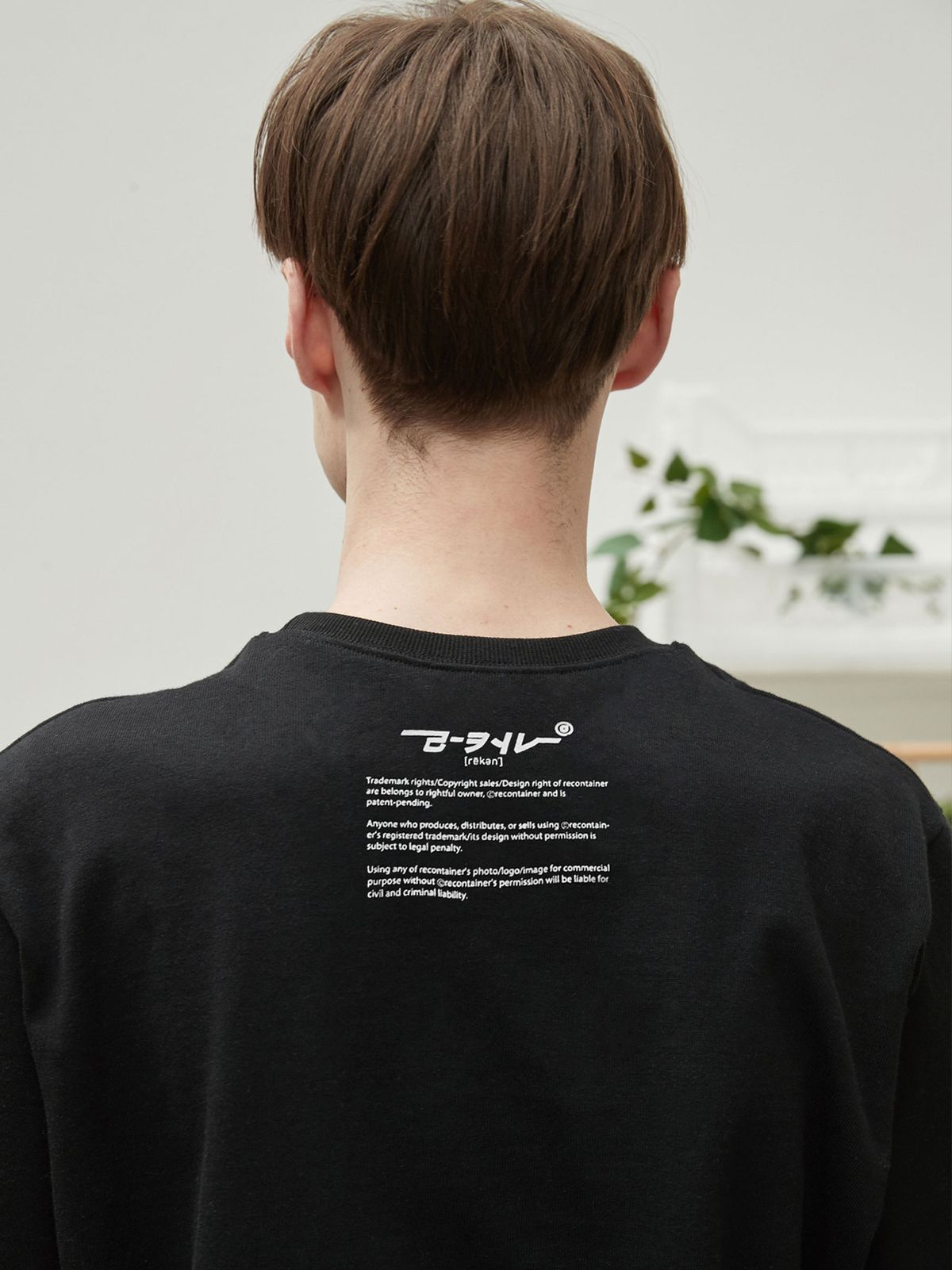 리플레이컨테이너(REPLAY CONTAINER) recon light cotton tee (black)