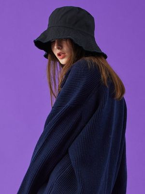 WOMEN 오버핏 버킷햇 블랙 베이지 화이트