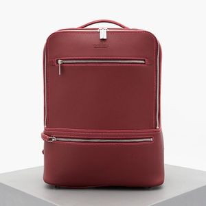 FLACHE 천연가죽백팩 (BURGUNDY)