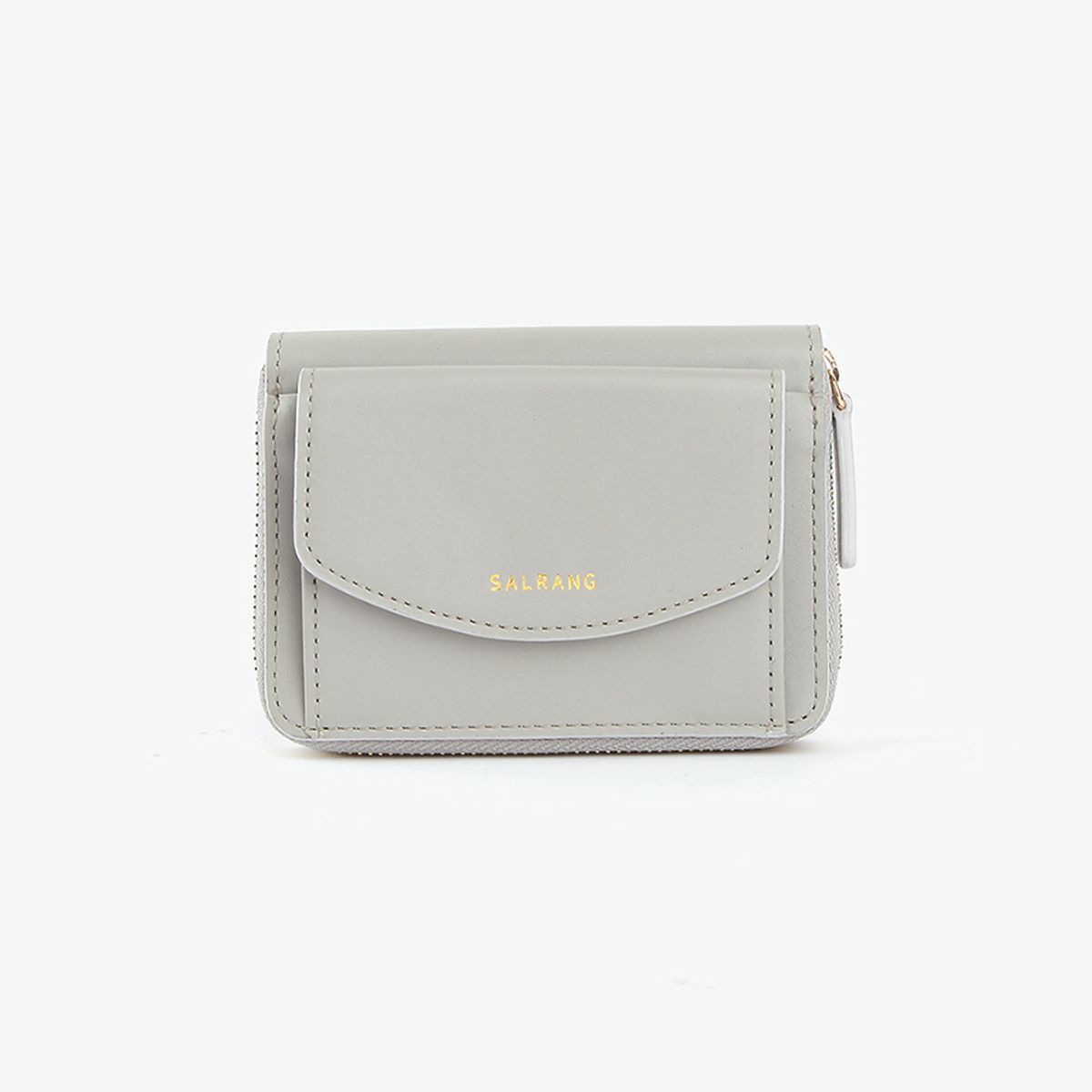 살랑(SALRANG) REIMS W016 Zipper poket Wallet Light Grey