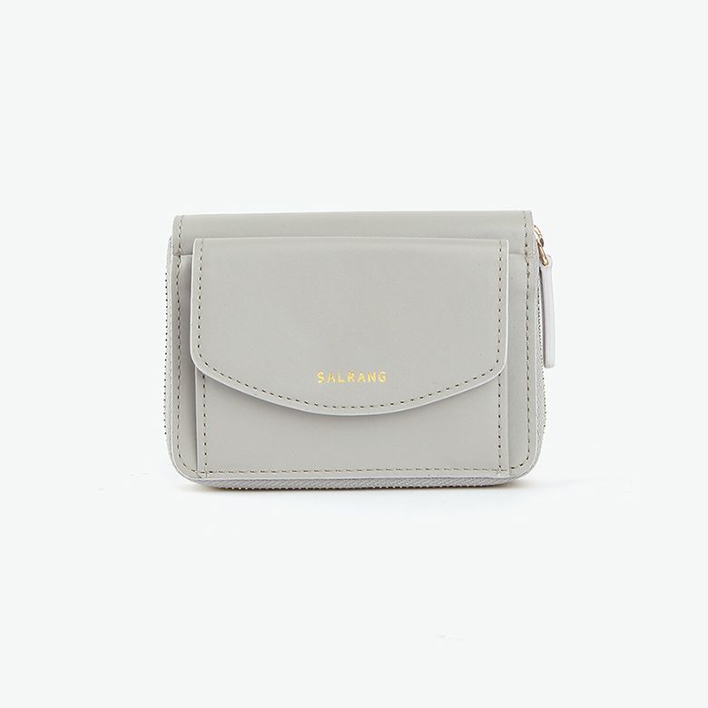 REIMS W016 Zipper poket Wallet Light Grey