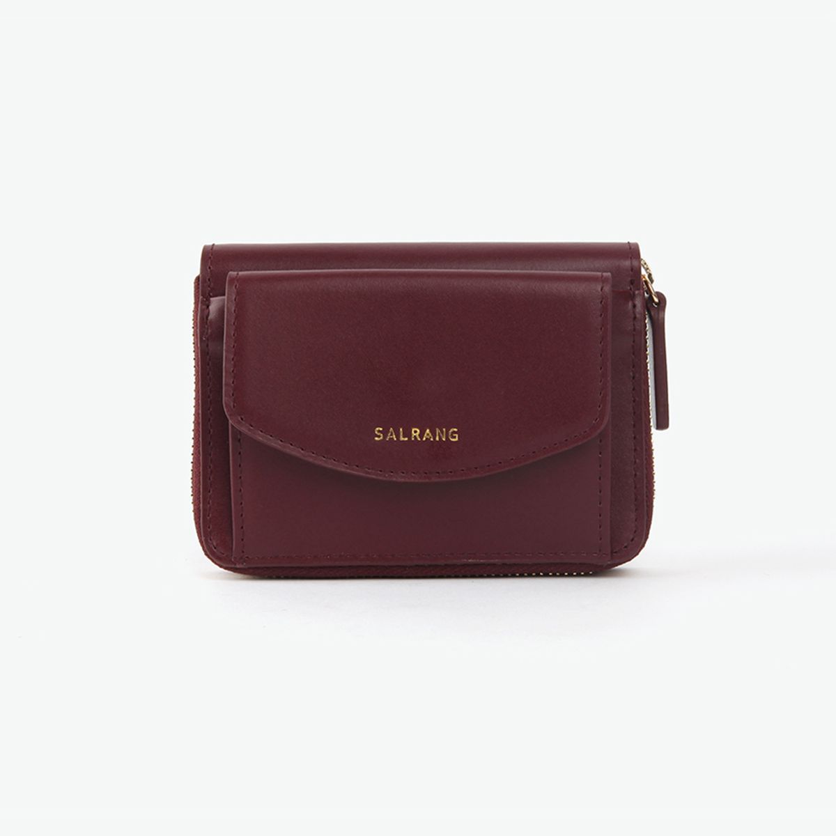 살랑(SALRANG) REIMS W016 Zipper poket Wallet Burgundy