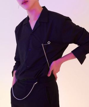 Roman Clock Brooch Pants Chain