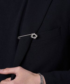 로마 클락 브로치