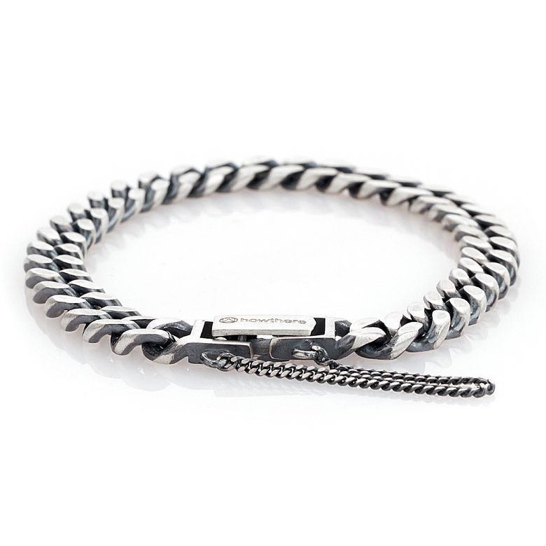 실버체인팔찌 ring my bell - vintage silver chain