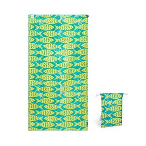 비치타올 옐로우그린