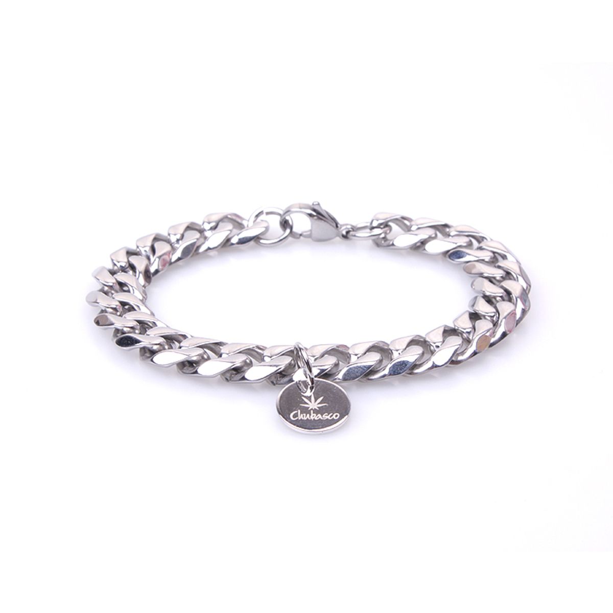 츄바스코(CHUBASCO) STAINLESS STEEL BRACELET WIDE CHAIN FOR WOMEN SSBW08