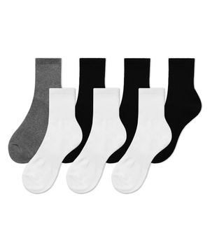 라이트웨이트 미들 삭스 7팩 [모노]