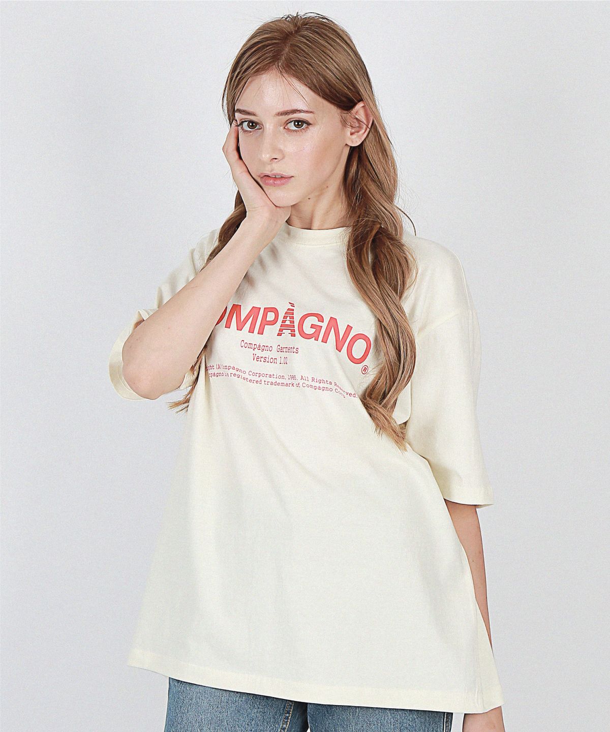 꼼파뇨(CPGN STUDIO) [20수]Garments Compagno LOGO 크림