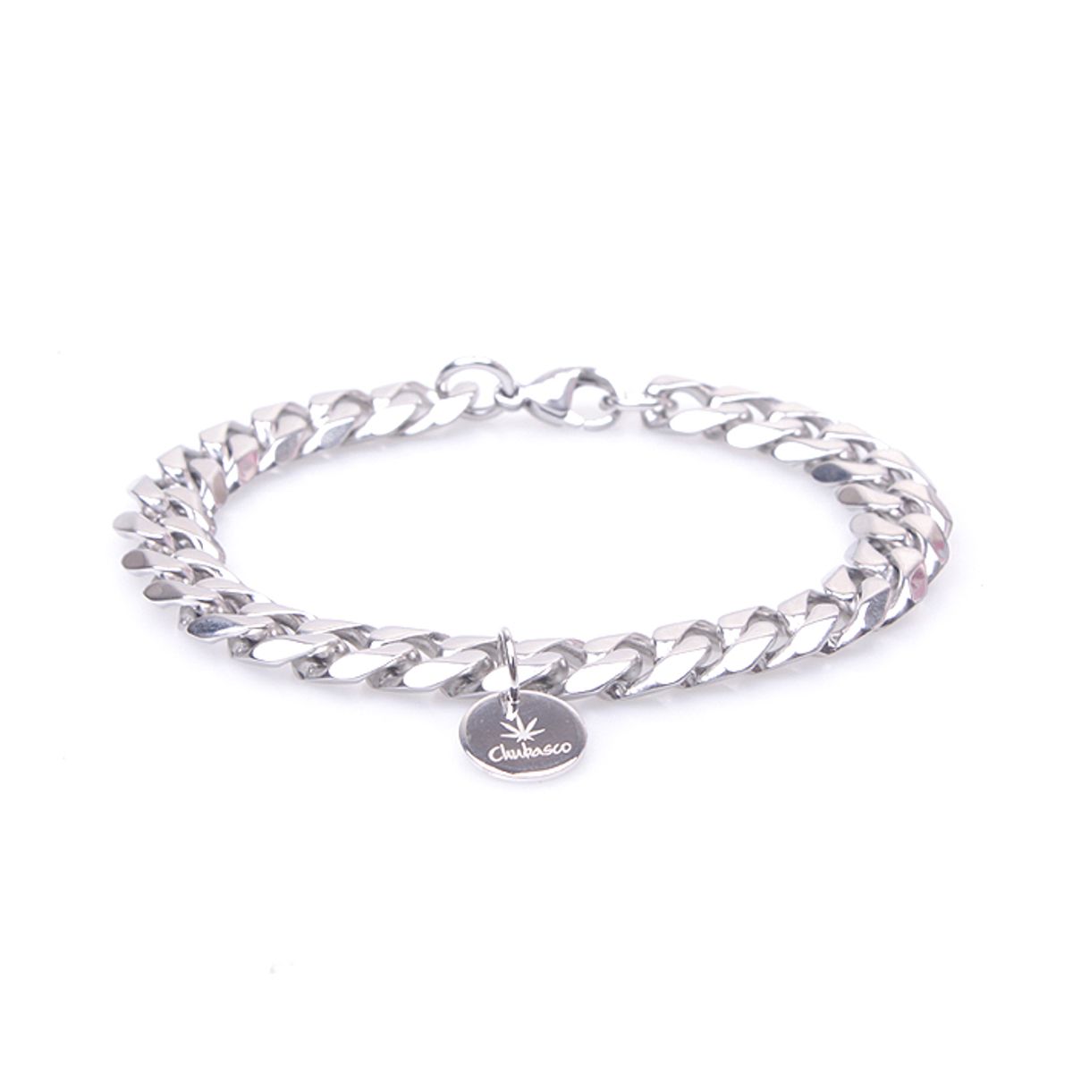 츄바스코(CHUBASCO) STAINLESS STEEL BRACELET WIDE CHAIN FOR MEN SSBW11