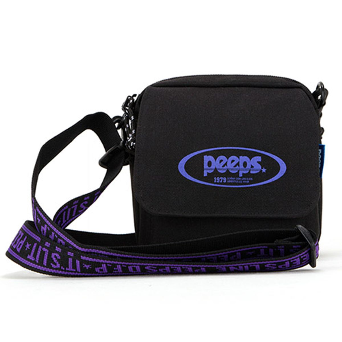 핍스(PEEPS) tiny logo cross bag(black)