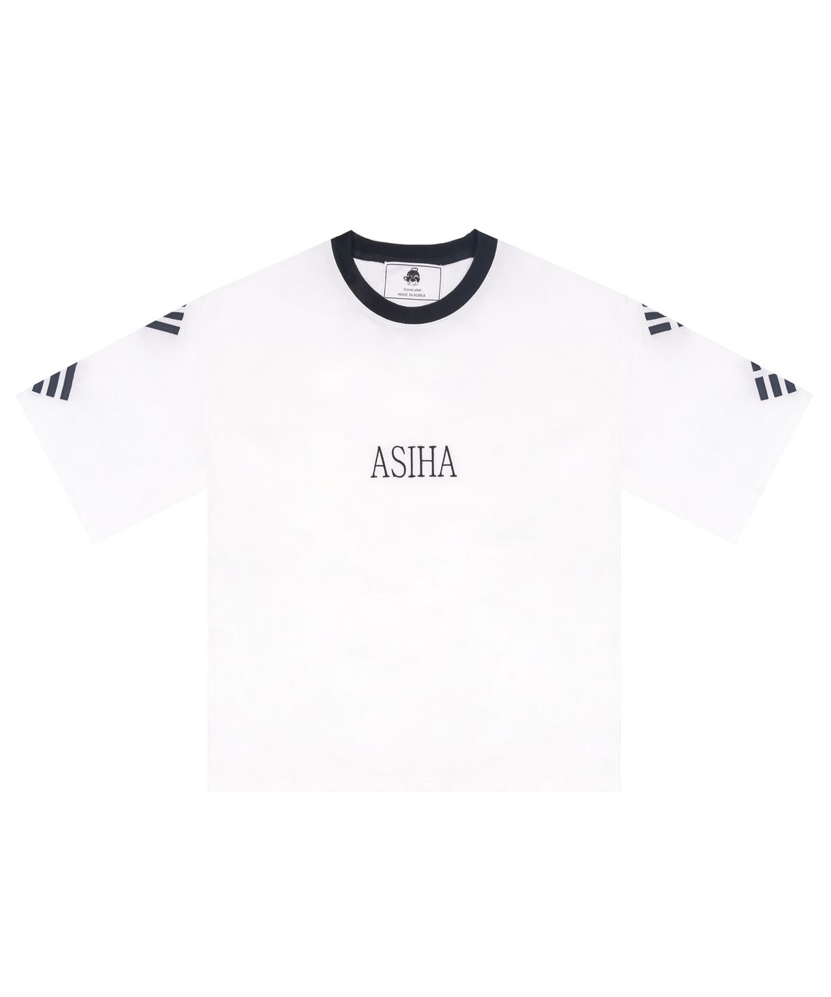 아시하(ASIHA) M [S/S] Geon Gon Gam Yi 1/2 T-shirts White