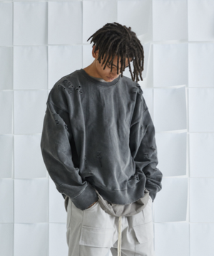 디스트로이드ver.2 피그먼트 맨투맨 (8 color)