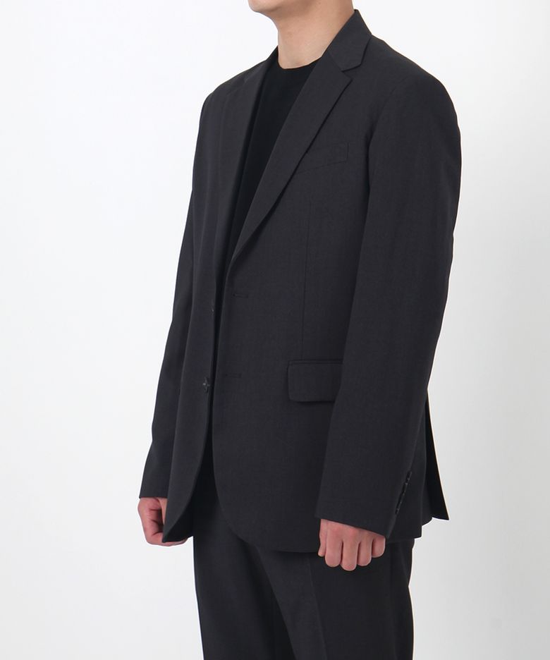 솔리드 싱글 블레이저_charcole