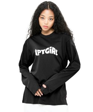 (W) PURE LOGOS LONG SLEEVE - BLACK