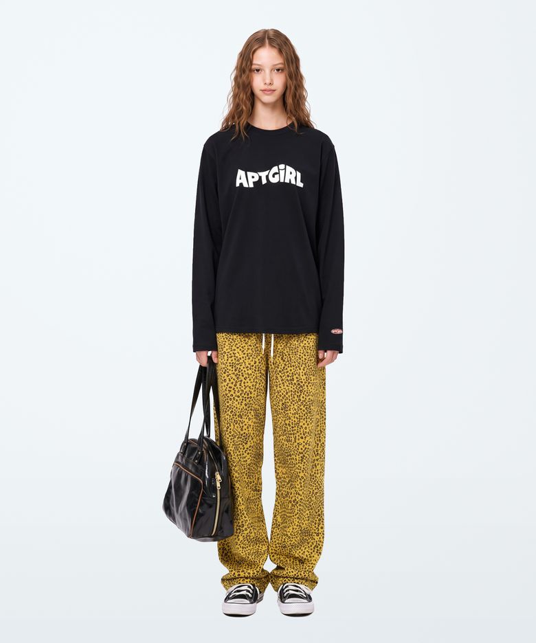 (W) PURE LOGOS LONG SLEEVE - BLACK