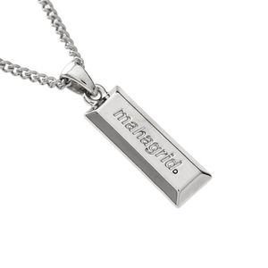 SILVER BAR NECKLACE SILVER(MG2ASMAB90A)