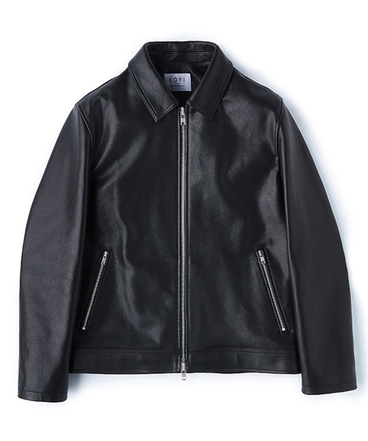 MUSINSA | LOFI Single Riders Jacket Cowhide (Black)