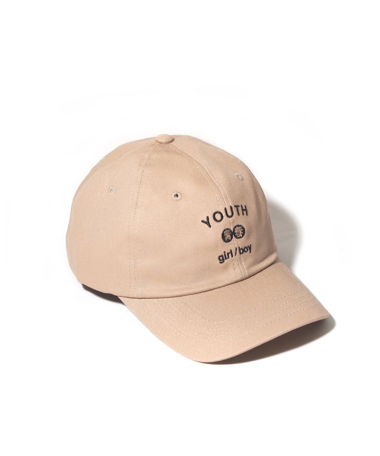 [19ALL] YOUTH CURVED CAP-BEIGE