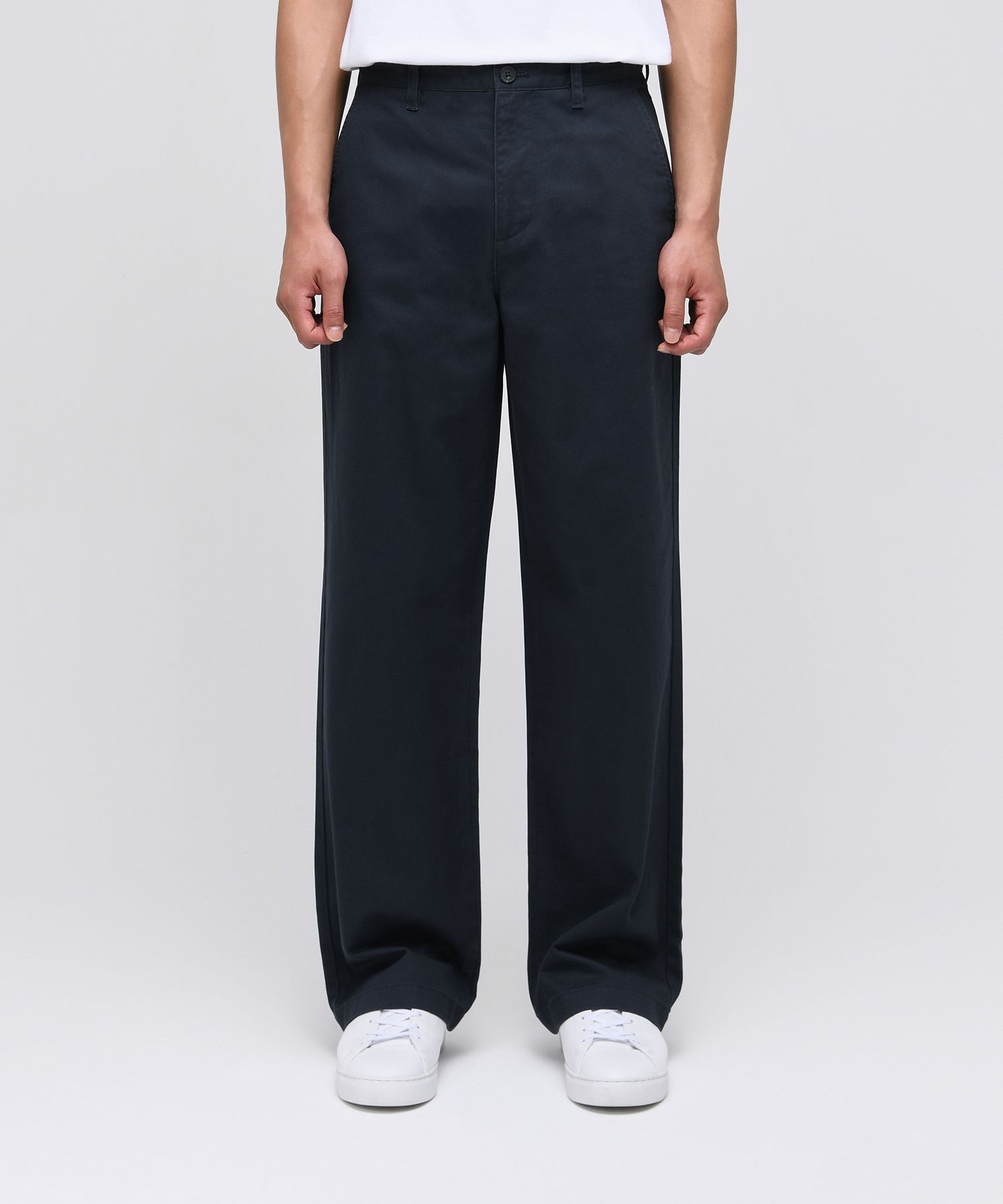 MUSINSA | MUSINSA STANDARD WIDE CHINO PANTS [NAVY]