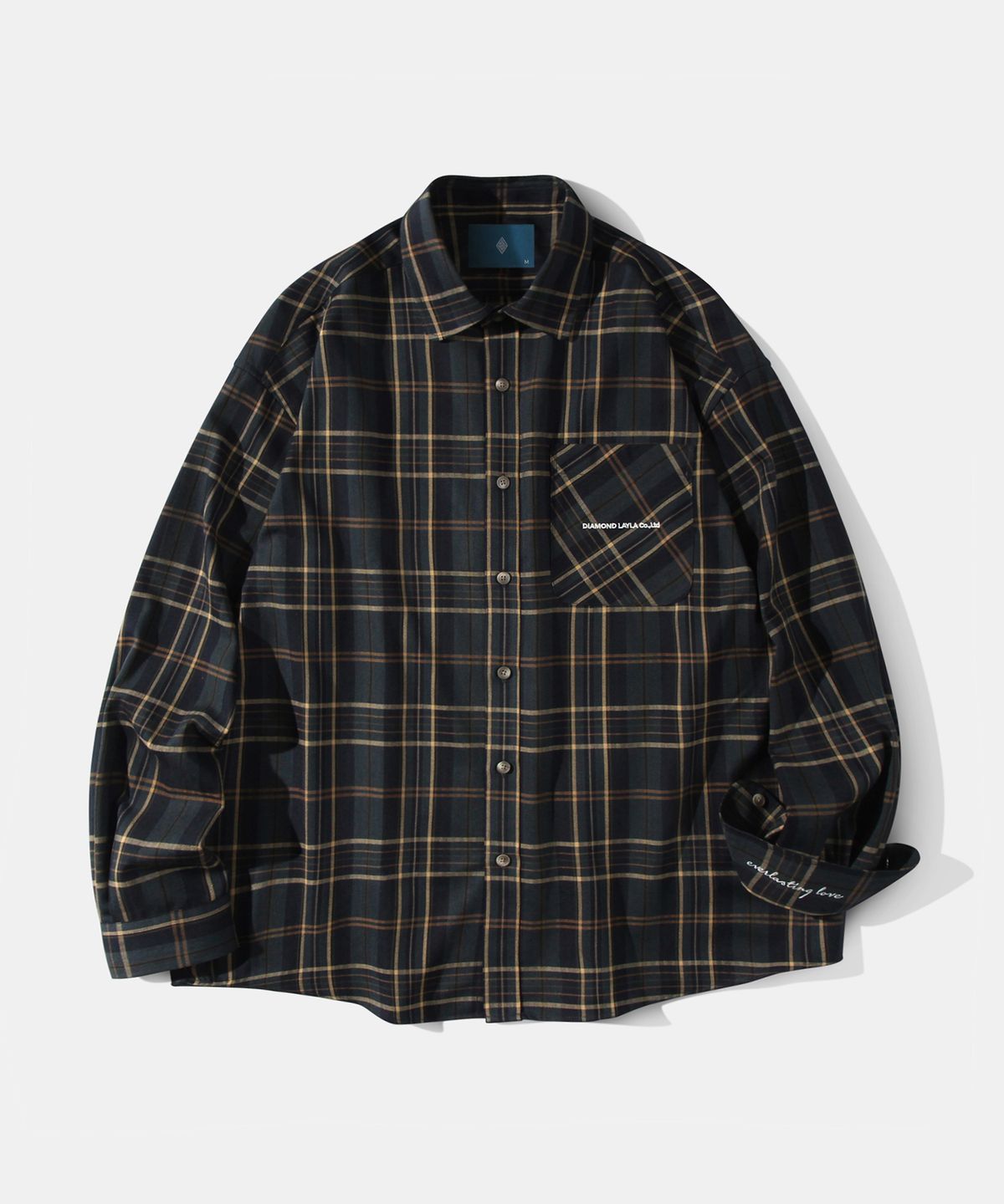 다이아몬드 레이라(DIAMOND LAYLA) Herringbone classy green check shirt S41