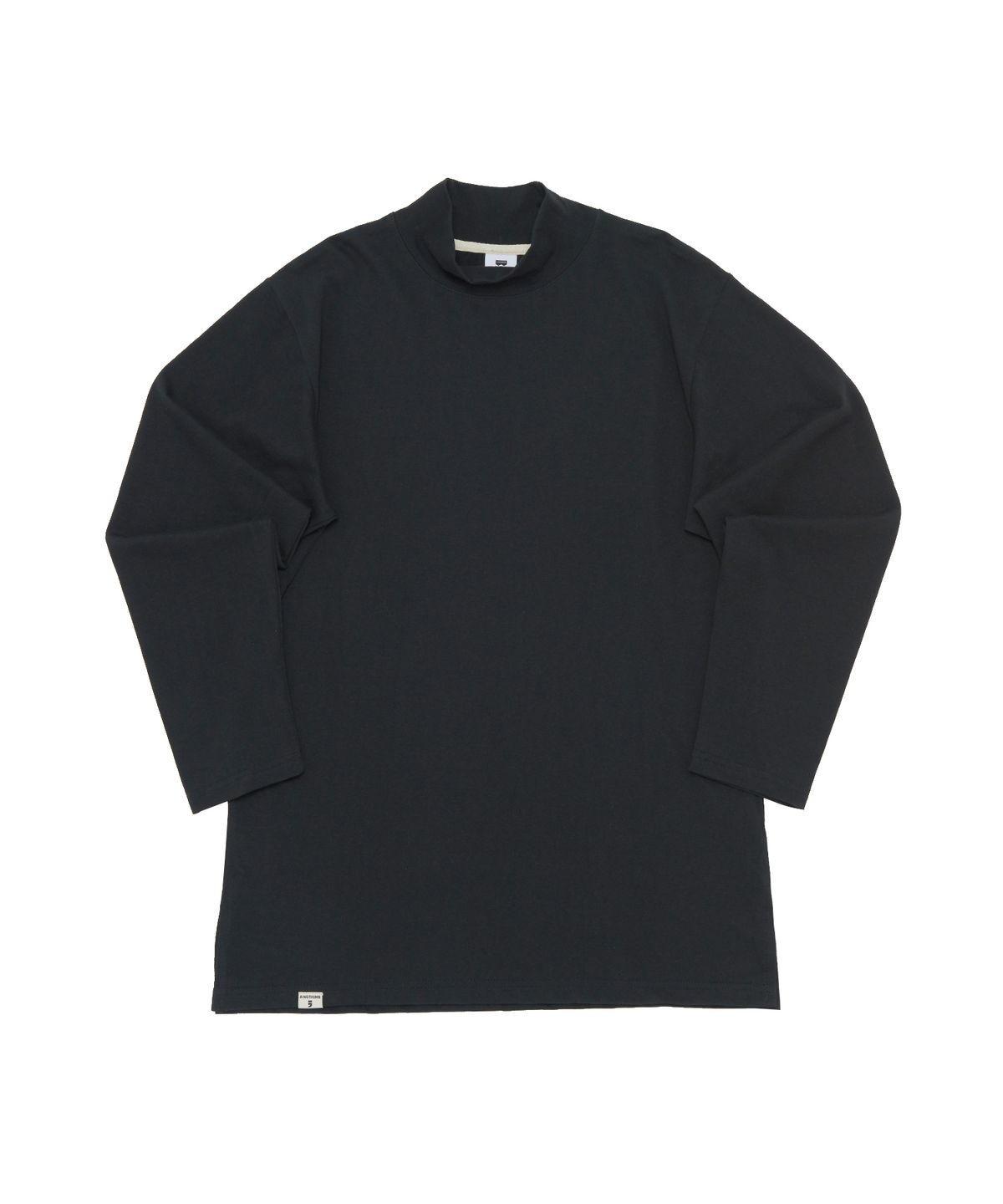 어낫띵(A NOTHING) HALF TURTLE-NECK INNER LAYERED TEE (Black)