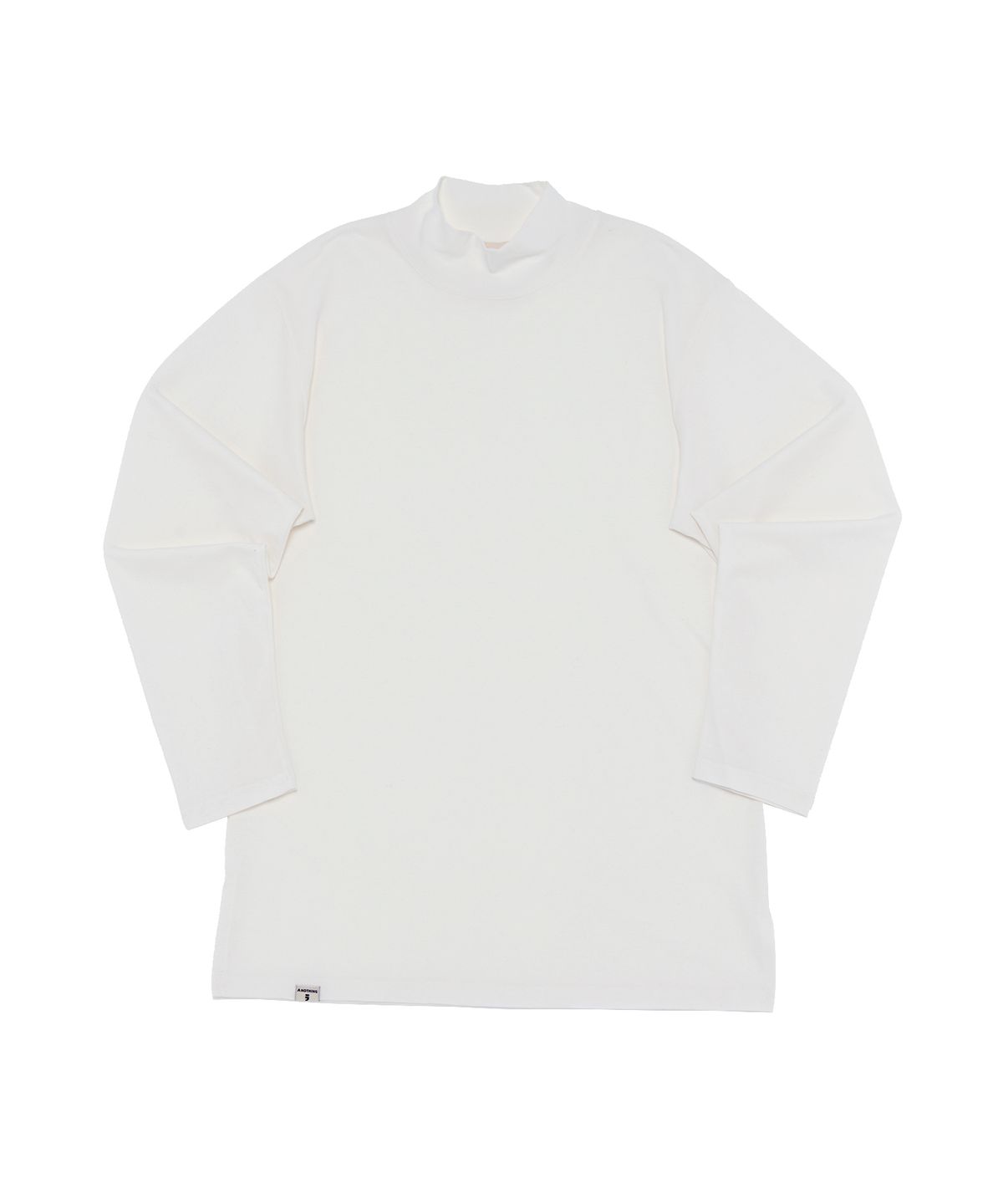 어낫띵(A NOTHING) HALF TURTLE-NECK INNER LAYERED TEE (Ivory)