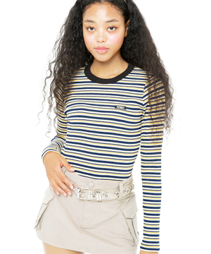 (W) BOURGOGNE LONG SLEEVE - NAVY