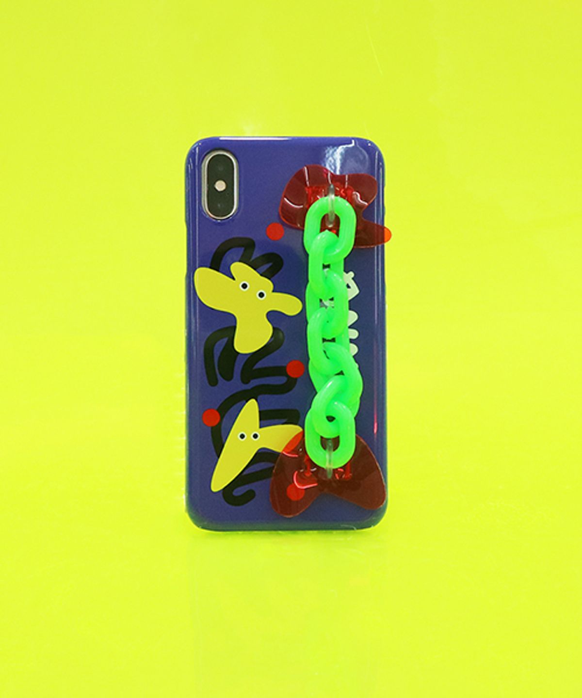 세컨드유니크네임(SECOND UNIQUE NAME) SUN CASE NEON CHAIN BLUE