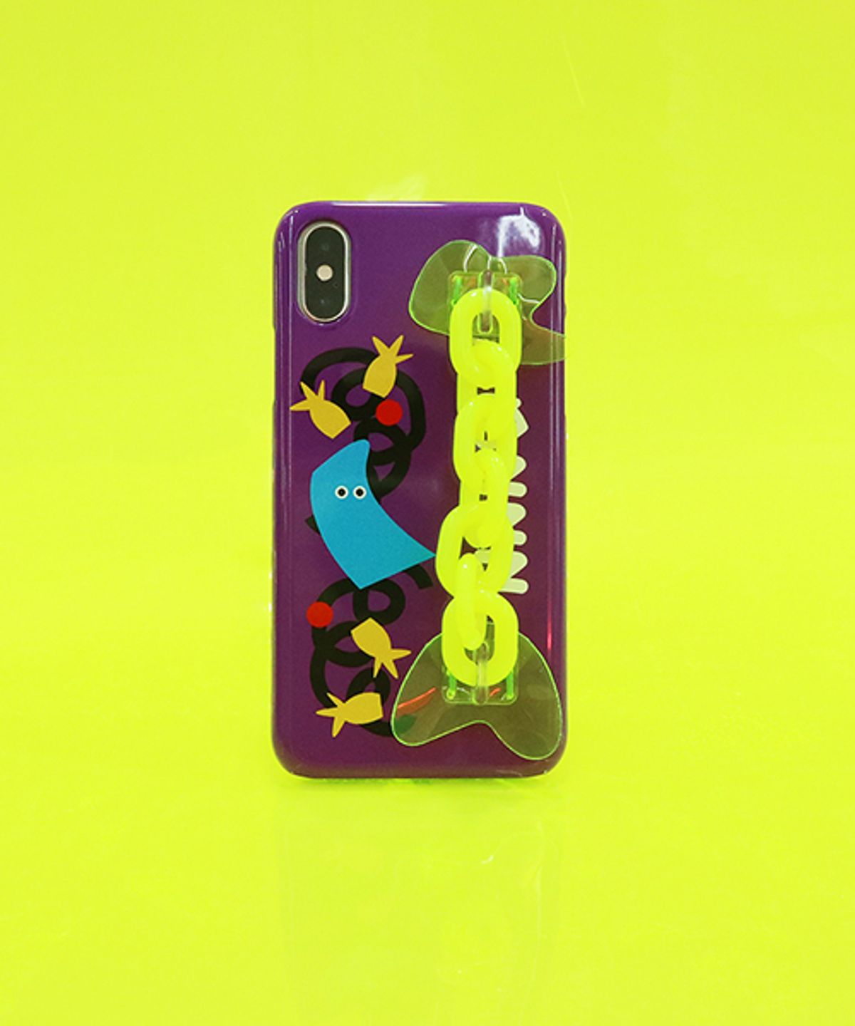 세컨드유니크네임(SECOND UNIQUE NAME) SUN CASE NEON CHAIN PURPLE