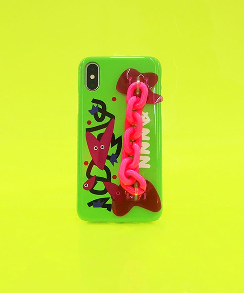 SUN CASE NEON CHAIN YELLOW GREEN