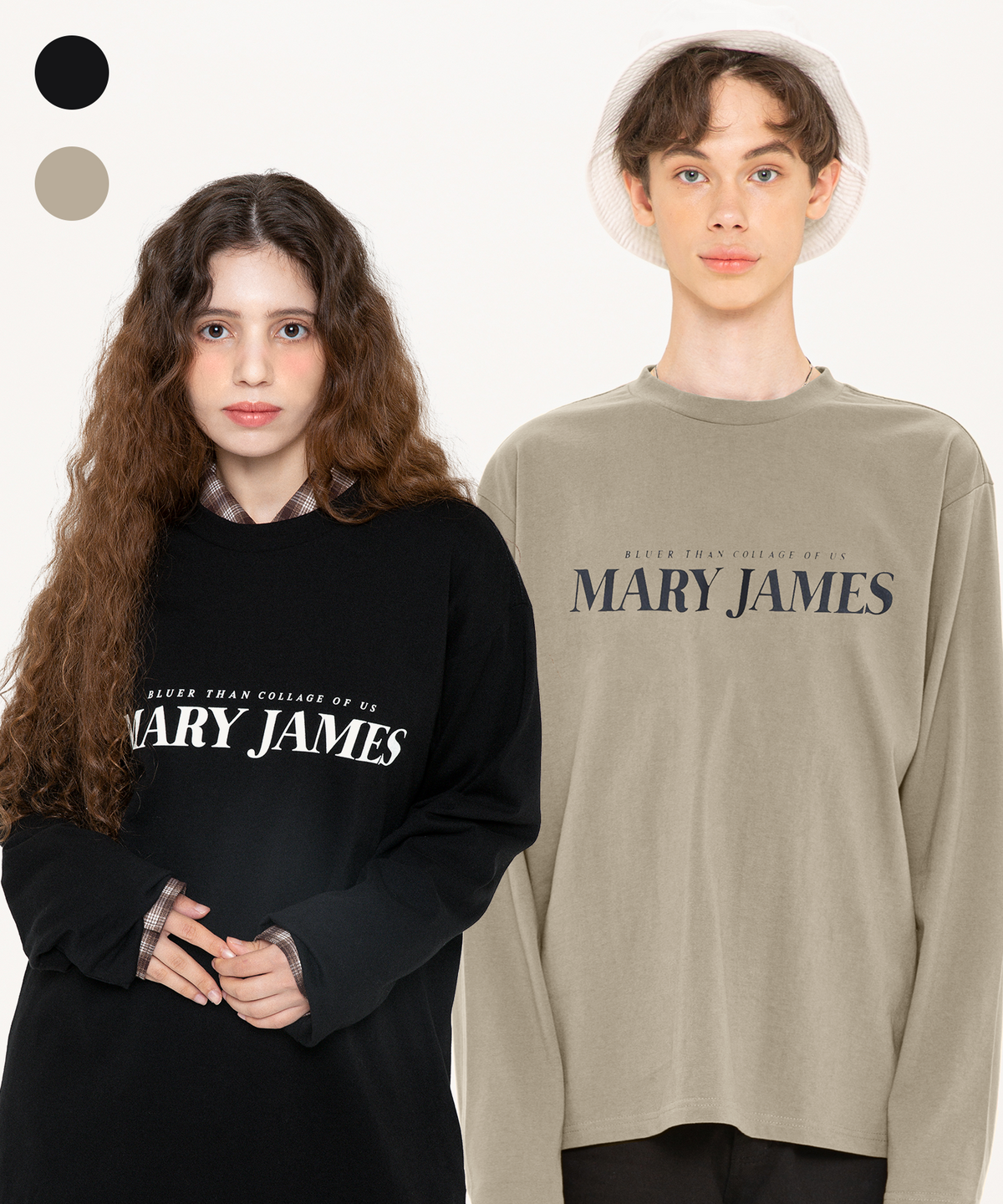 메리제임스(MARYJAMES) [남녀공용] COLLAGE OF US 2 LONG SLEEVE (2 COLOR)